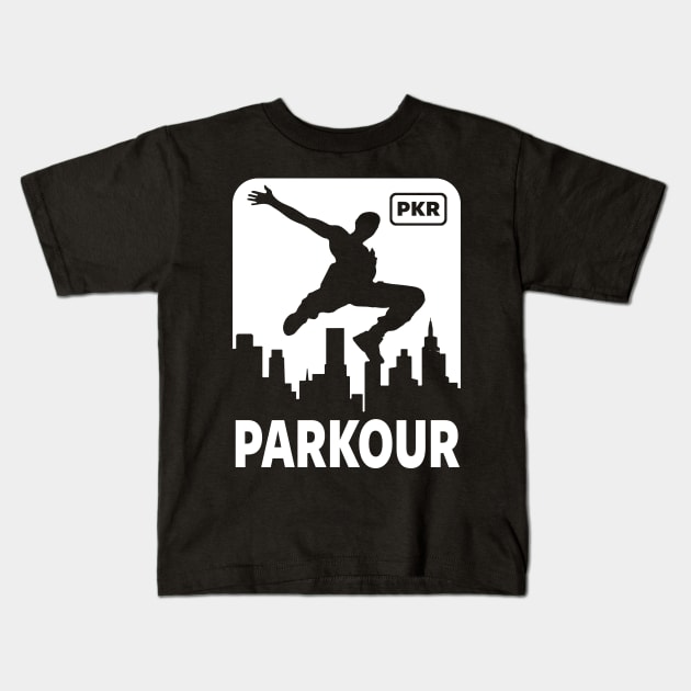PARKOUR - FREERUNNING - TRACEUR Kids T-Shirt by ShirtFace
